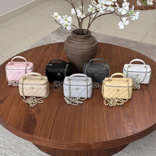 Chanel Small Vanity Bag With Chain