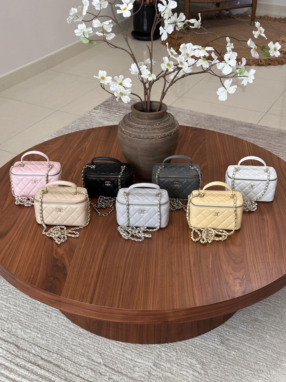 Chanel Small Vanity Bag With Chain