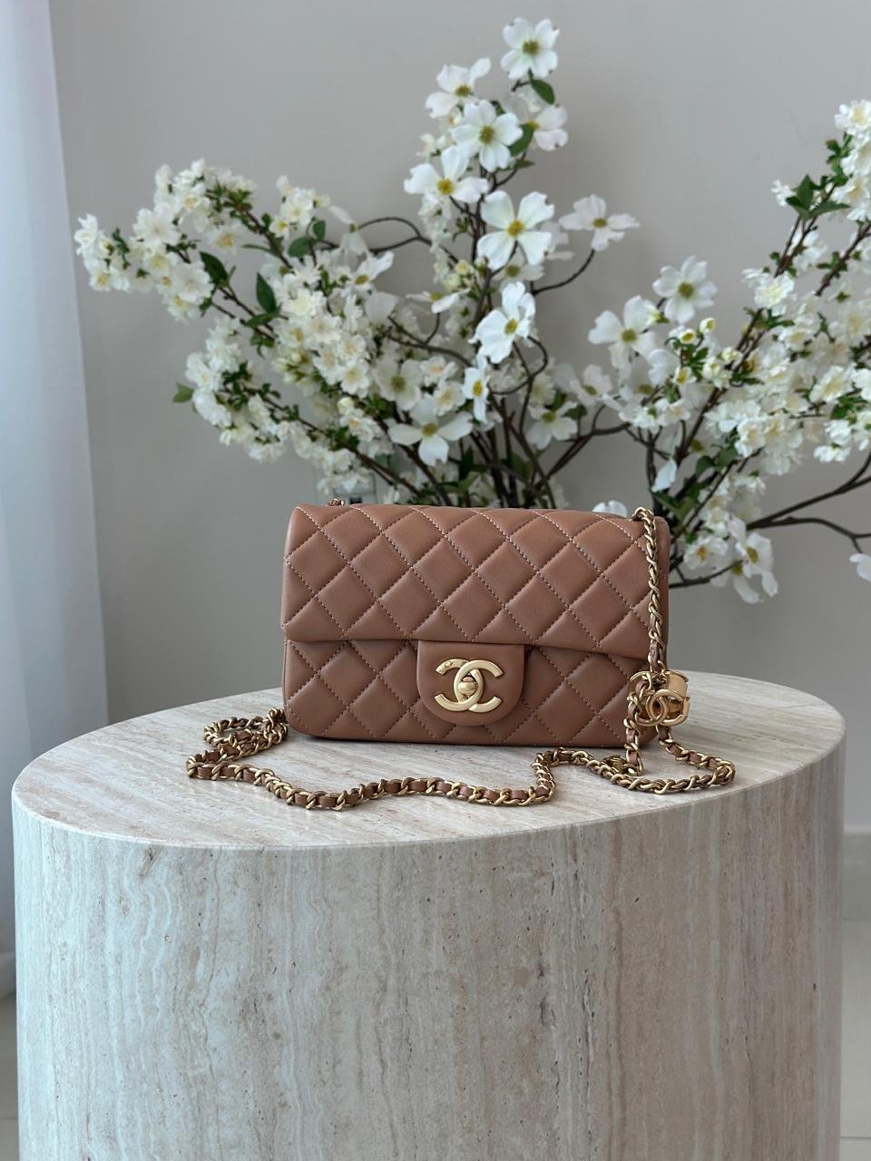 CHANEL Lambskin Quilted Classic Women Double Flap Medium Handbag in Dubai - Image 7