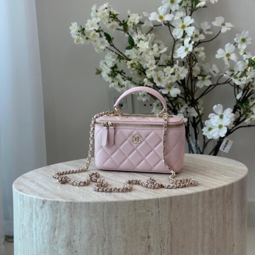 Chanel lambskin Quilted Vanity Cross body