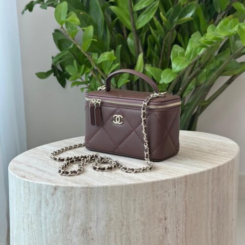 Chanel Small Vanity Bag With Chain