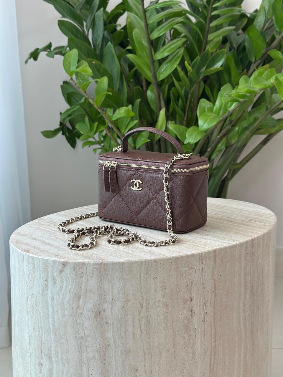 Chanel Small Vanity Bag With Chain