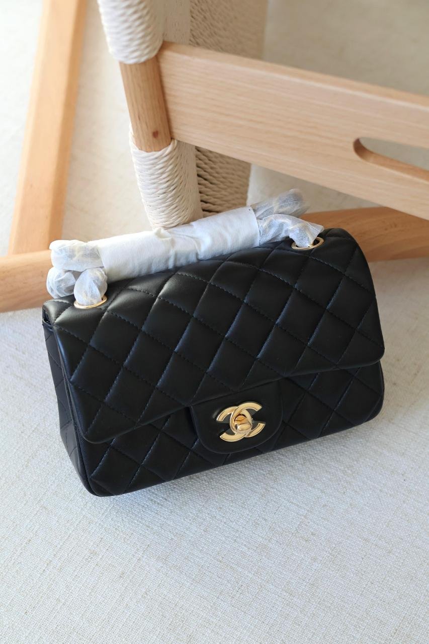 Chanel Rectangle quilted lambskin leather Women Classic Double Flap Handbag in Dubai - Image 30