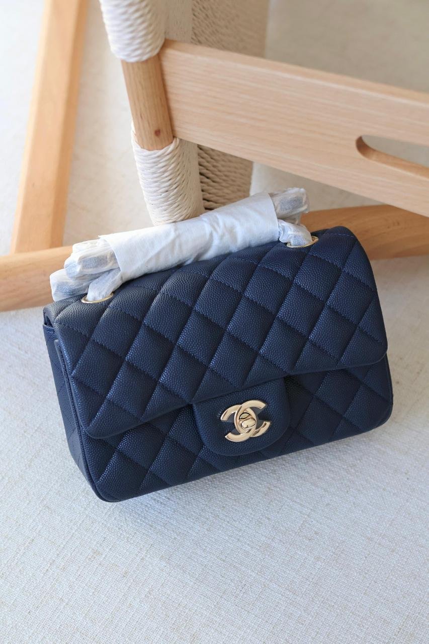 Chanel Rectangle quilted lambskin leather Women Classic Double Flap Handbag in Dubai - Image 27