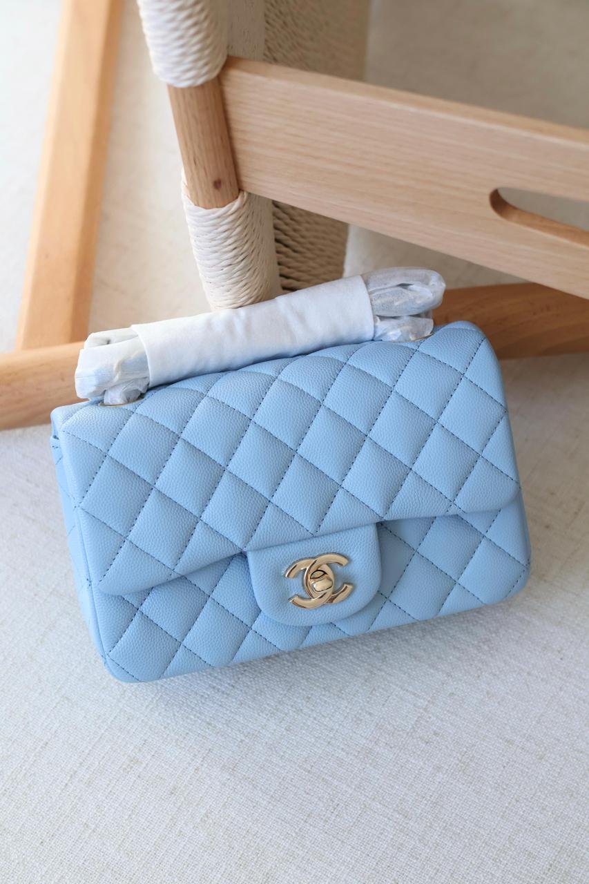 Chanel Rectangle quilted lambskin leather Women Classic Double Flap Handbag in Dubai - Image 25