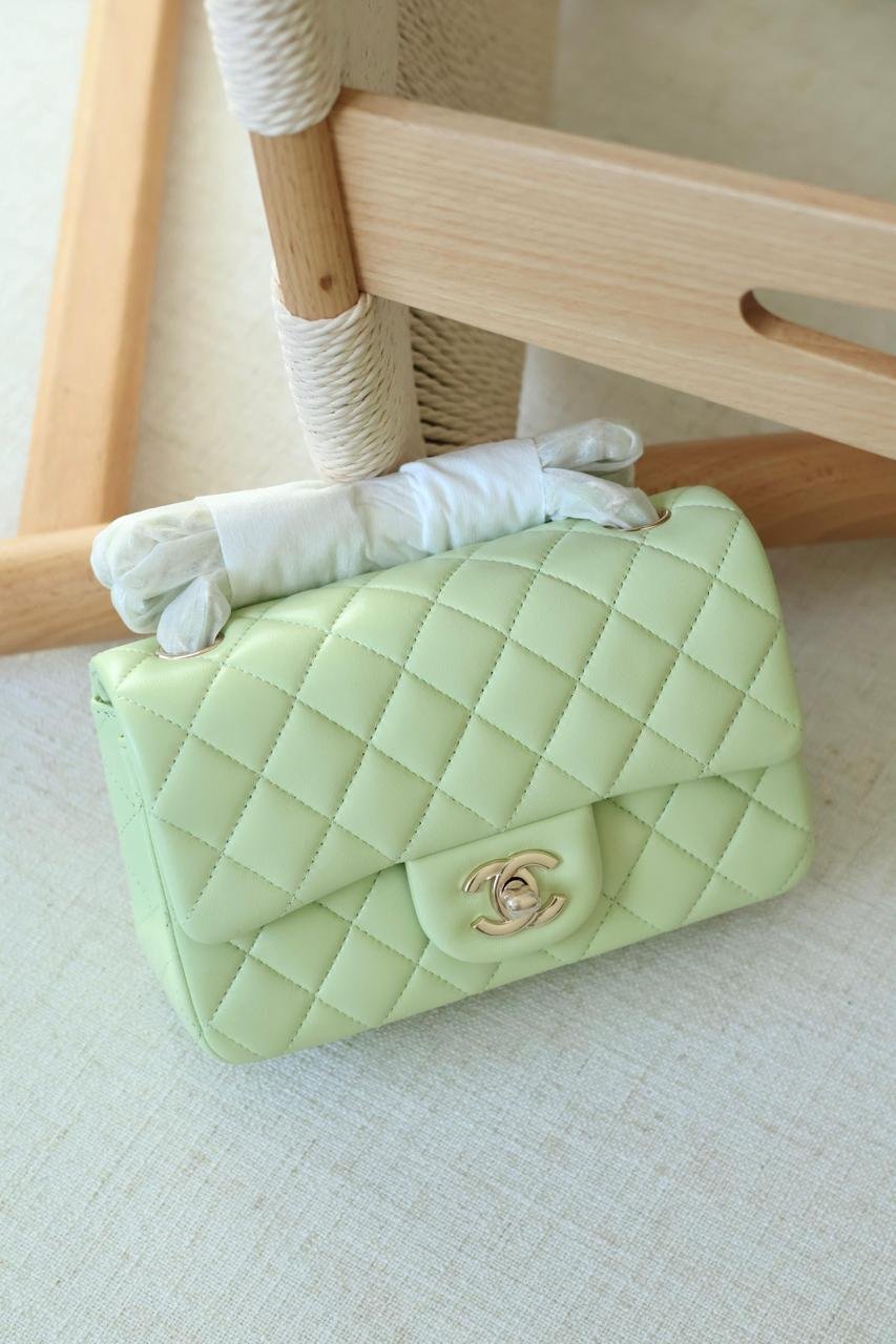 Chanel Rectangle quilted lambskin leather Women Classic Double Flap Handbag in Dubai - Image 23