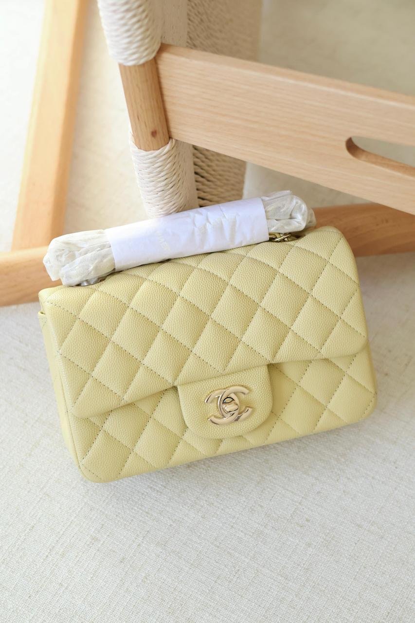 Chanel Rectangle quilted lambskin leather Women Classic Double Flap Handbag in Dubai - Image 22