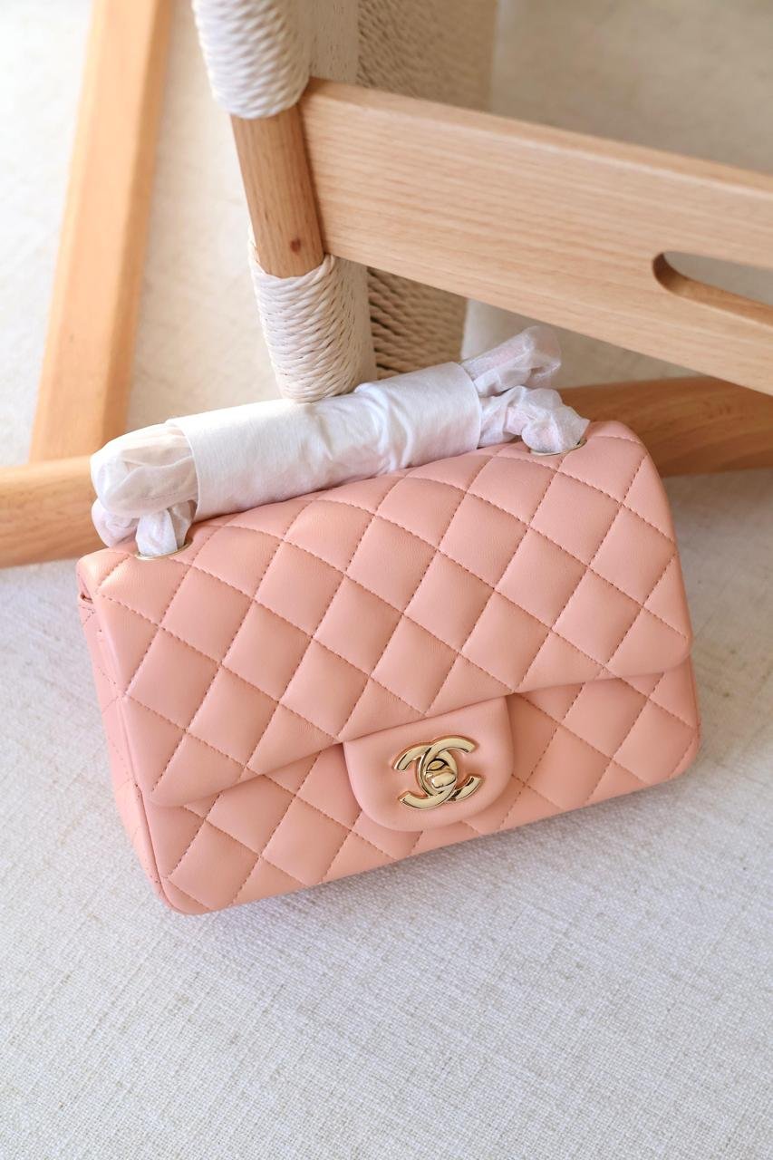 Chanel Rectangle quilted lambskin leather Women Classic Double Flap Handbag in Dubai - Image 21