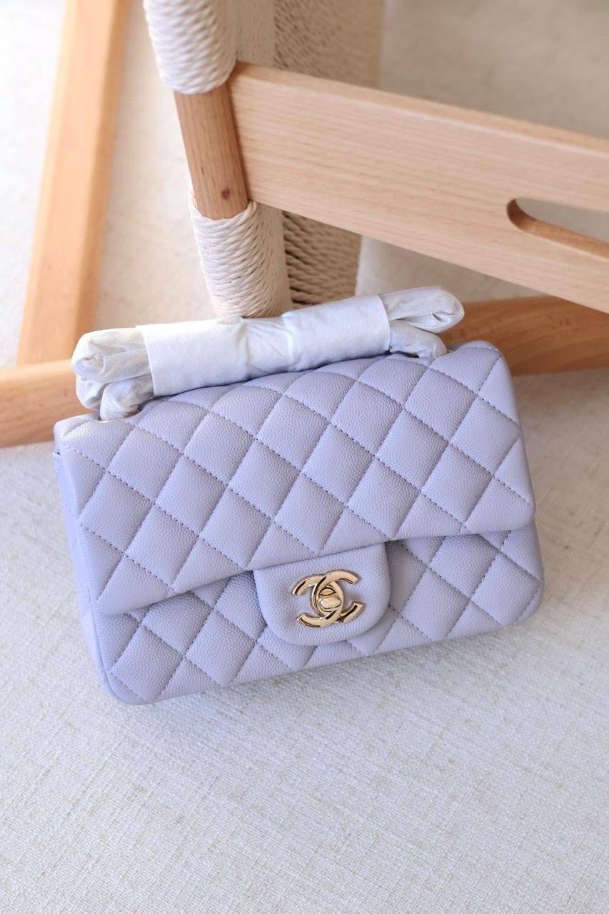 Chanel Rectangle quilted lambskin leather Women Classic Double Flap Handbag in Dubai - Image 19