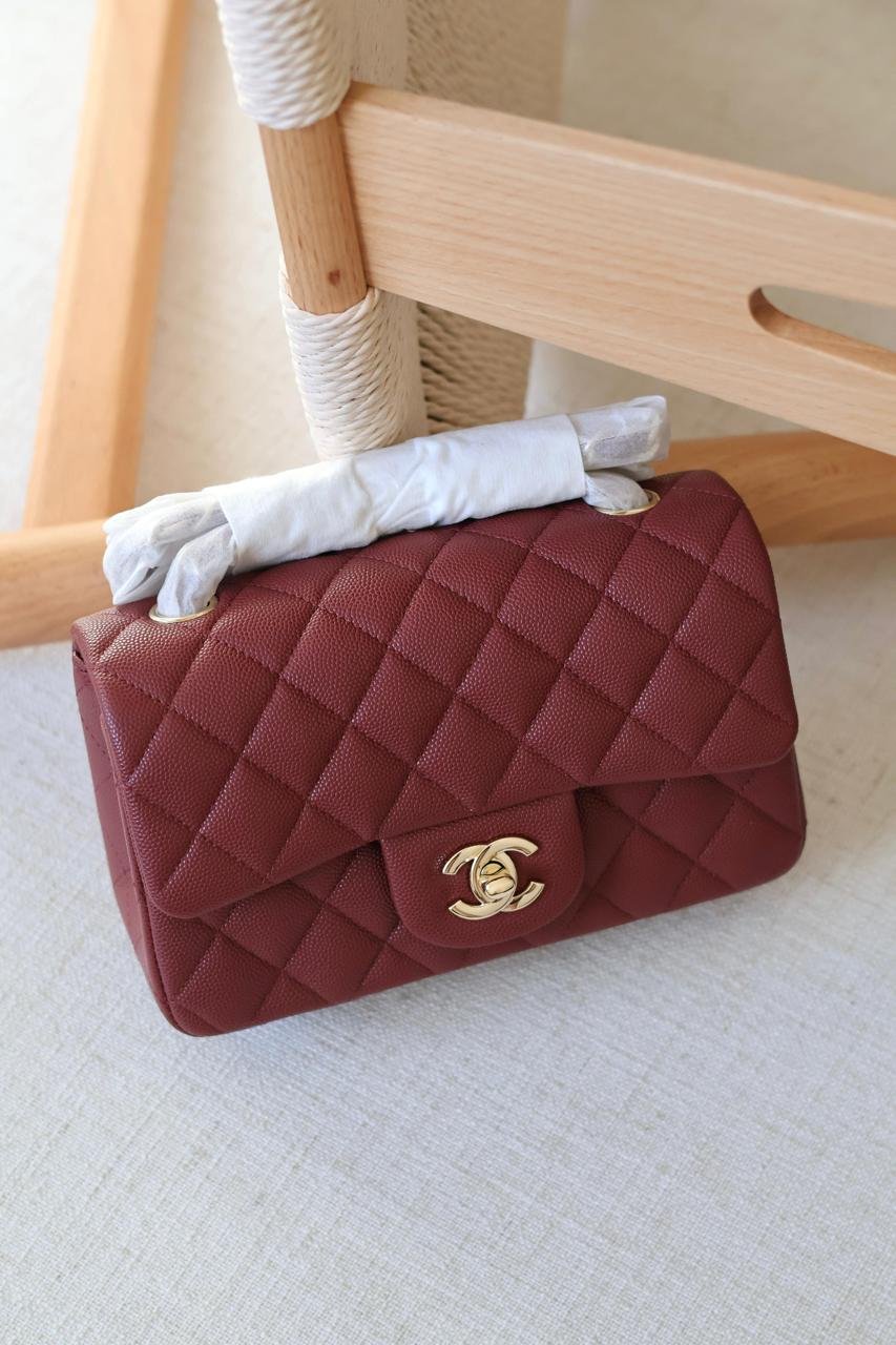 Chanel Rectangle quilted lambskin leather Women Classic Double Flap Handbag in Dubai - Image 13