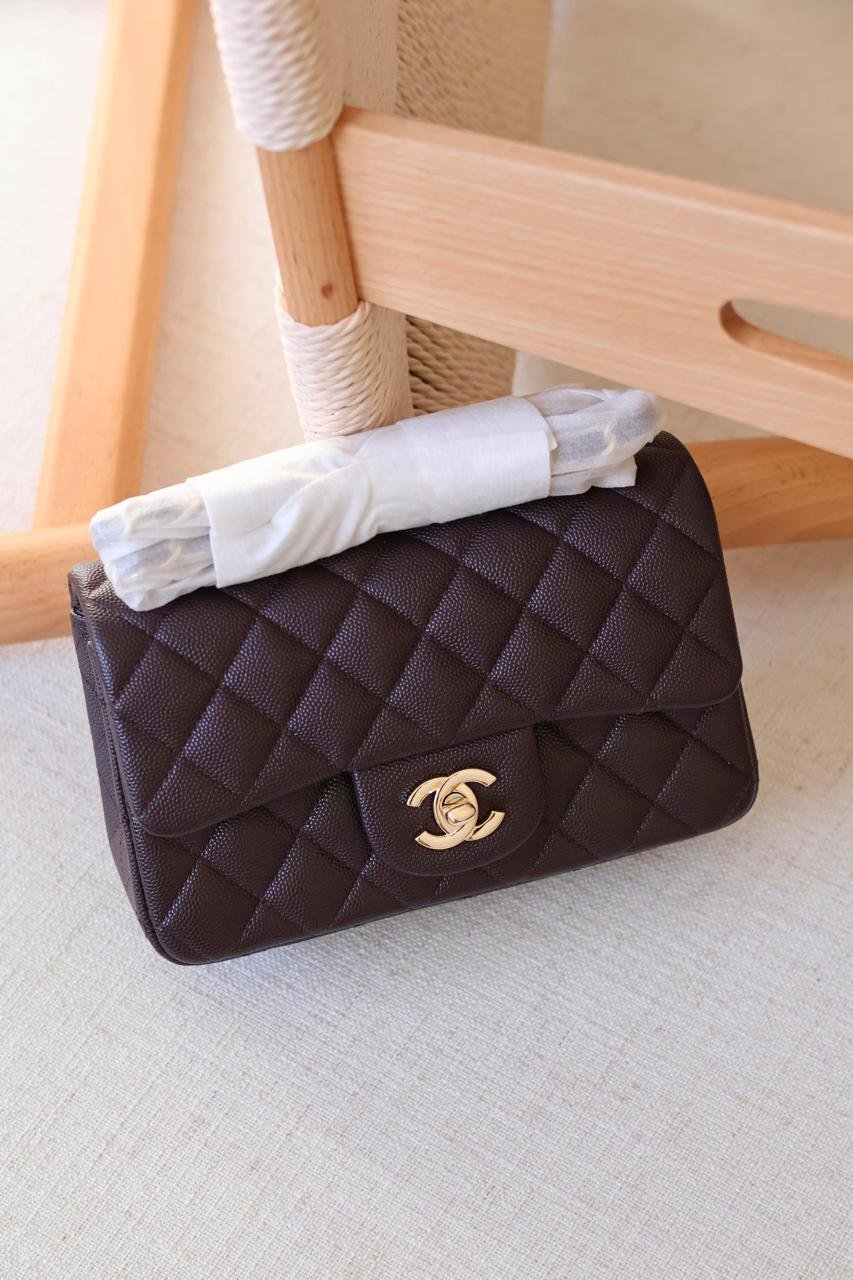 Chanel Rectangle quilted lambskin leather Women Classic Double Flap Handbag in Dubai - Image 11