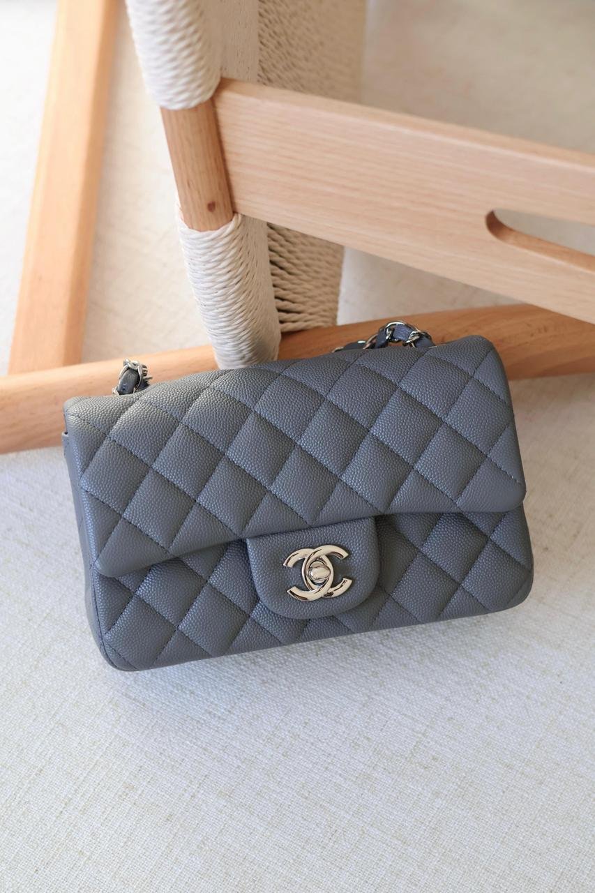 Chanel Rectangle quilted lambskin leather Women Classic Double Flap Handbag in Dubai - Image 10