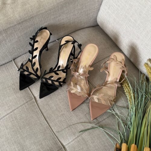 Gianvito Rossi Crystal Flavia Leather 55mm Heel for Women in Dubai