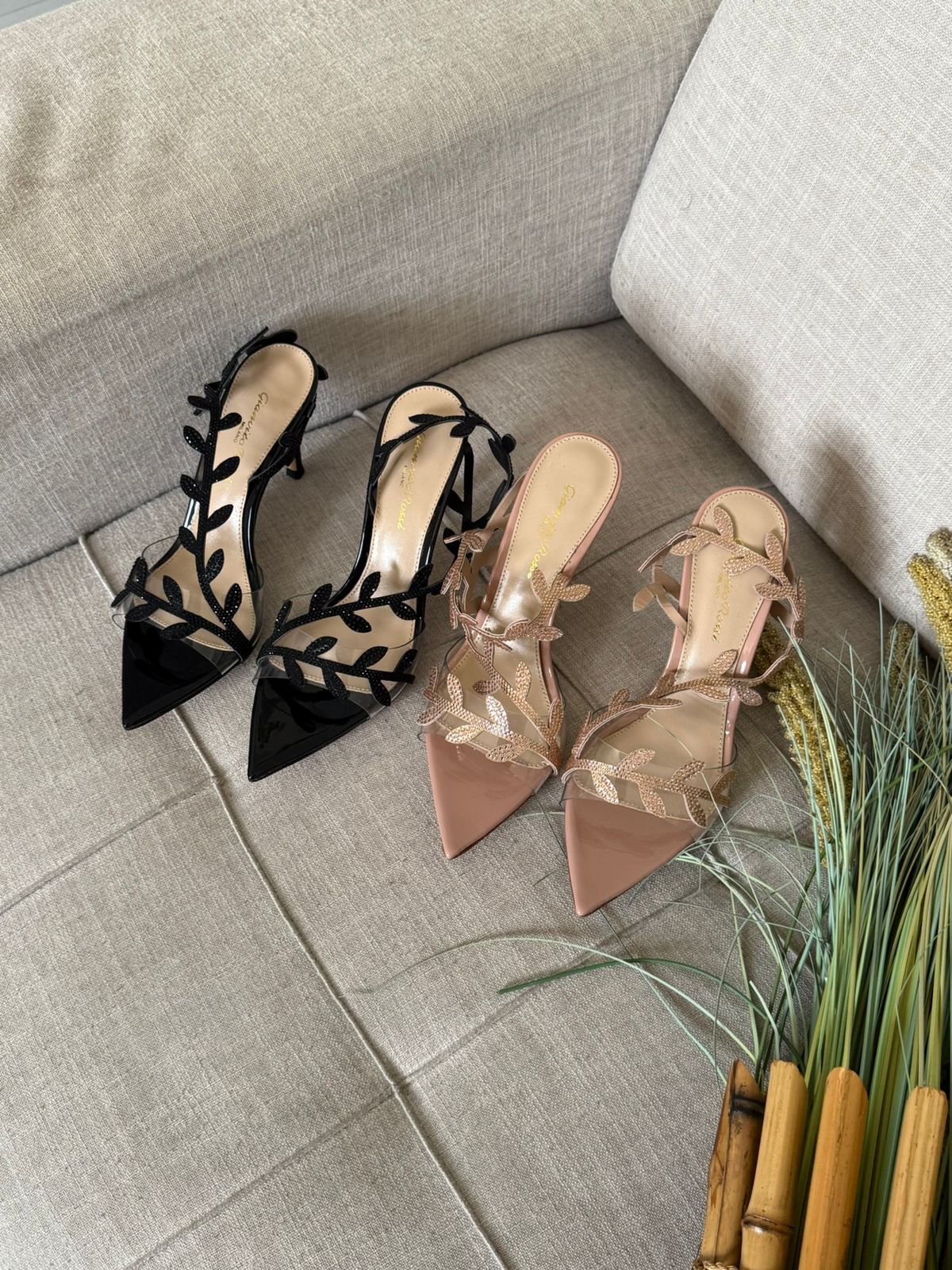 Gianvito Rossi Crystal Flavia Leather 55mm Heel for Women in Dubai
