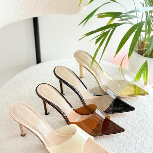 Gianvito Rossi PVC Pointed-Toe Mule 55mm Heel for Women in Dubai