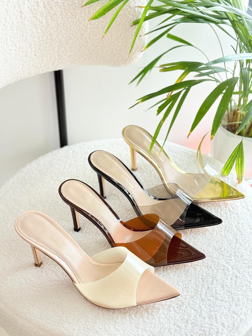 Gianvito Rossi PVC Pointed-Toe Mule 55mm Heel for Women in Dubai