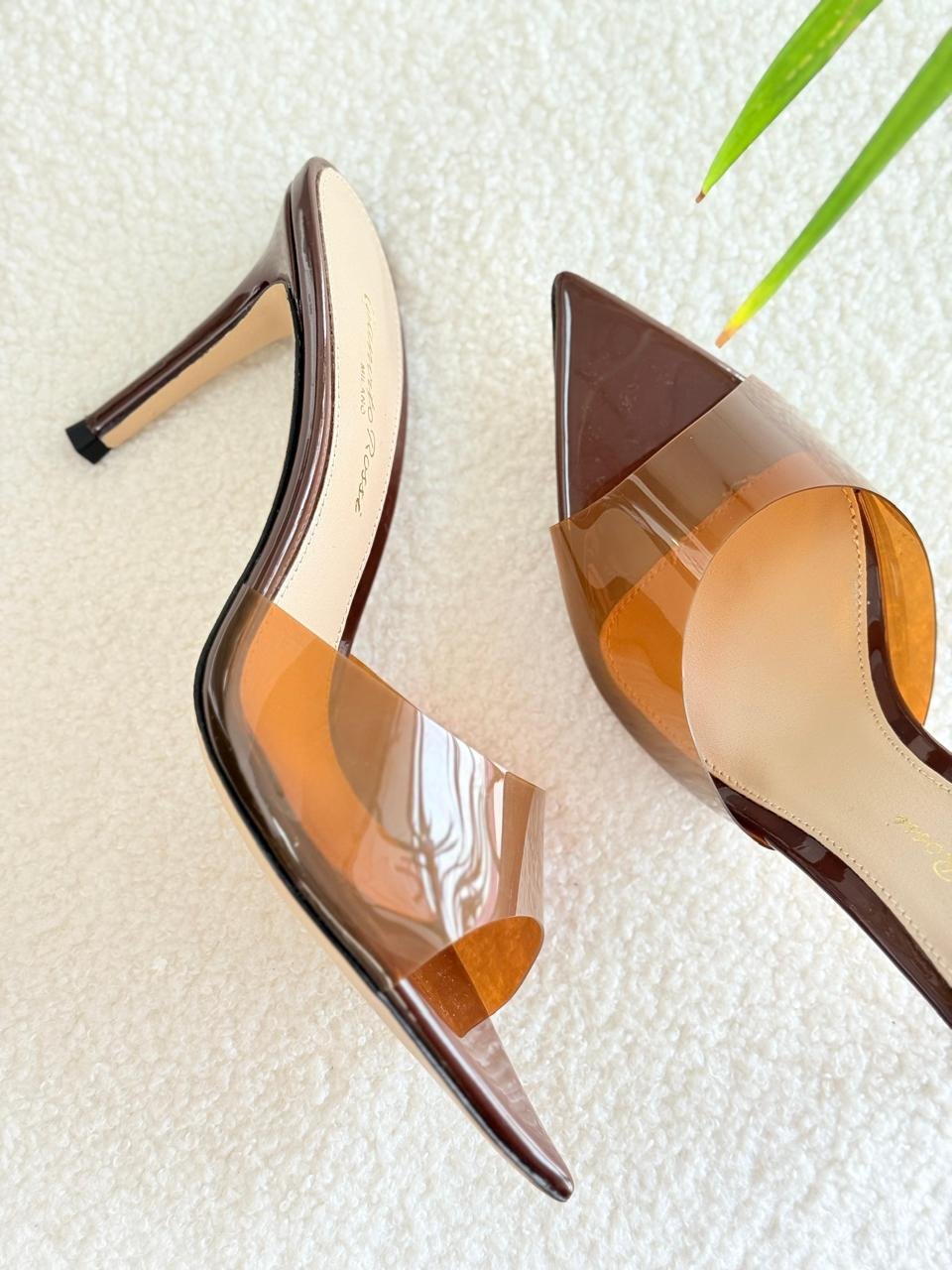 Gianvito Rossi PVC Pointed-Toe Mule 55mm Heel for Women in Dubai