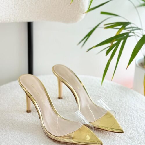 Gianvito Rossi PVC Pointed-Toe Mule 55mm Heel for Women in Dubai