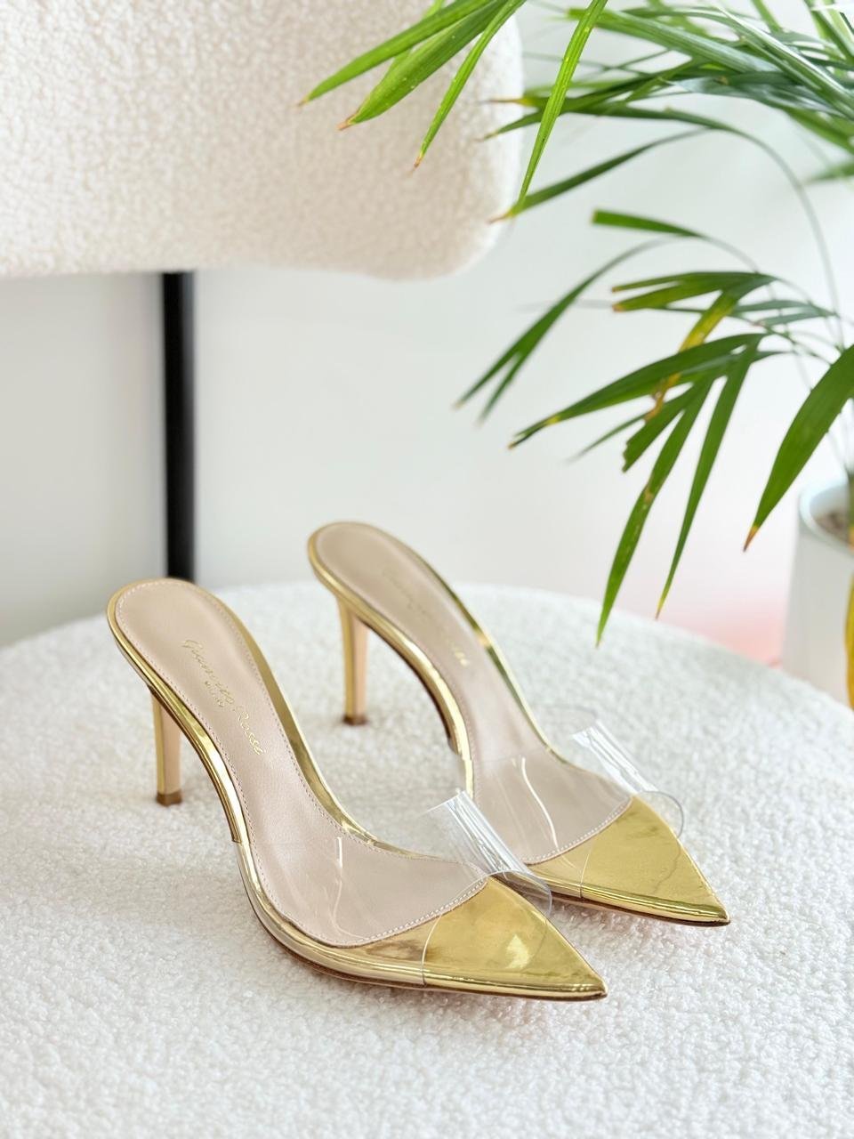 Gianvito Rossi PVC Pointed-Toe Mule 55mm Heel for Women in Dubai