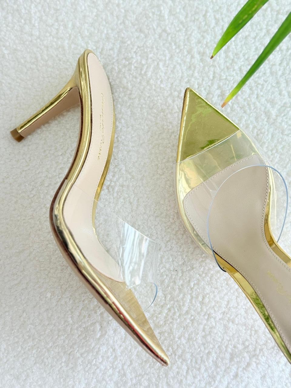 Gianvito Rossi PVC Pointed-Toe Mule 55mm Heel for Women in Dubai