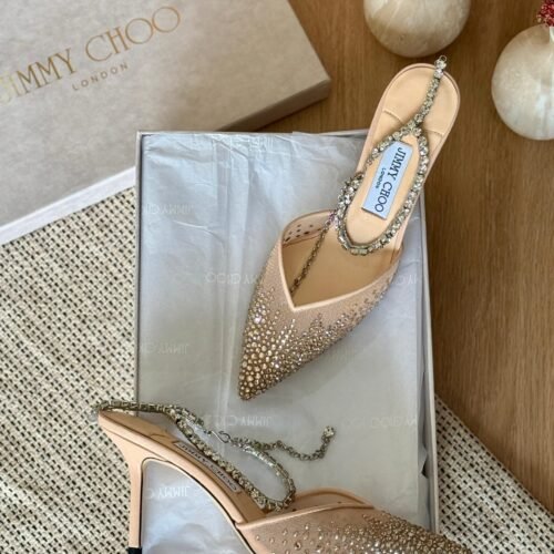 Jimmy Choo Saeda 100 Crystal-Embellished Pumps for women in Dubai