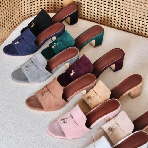 Loro Piana Summer Charms Suede Sandals for Women in Dubai