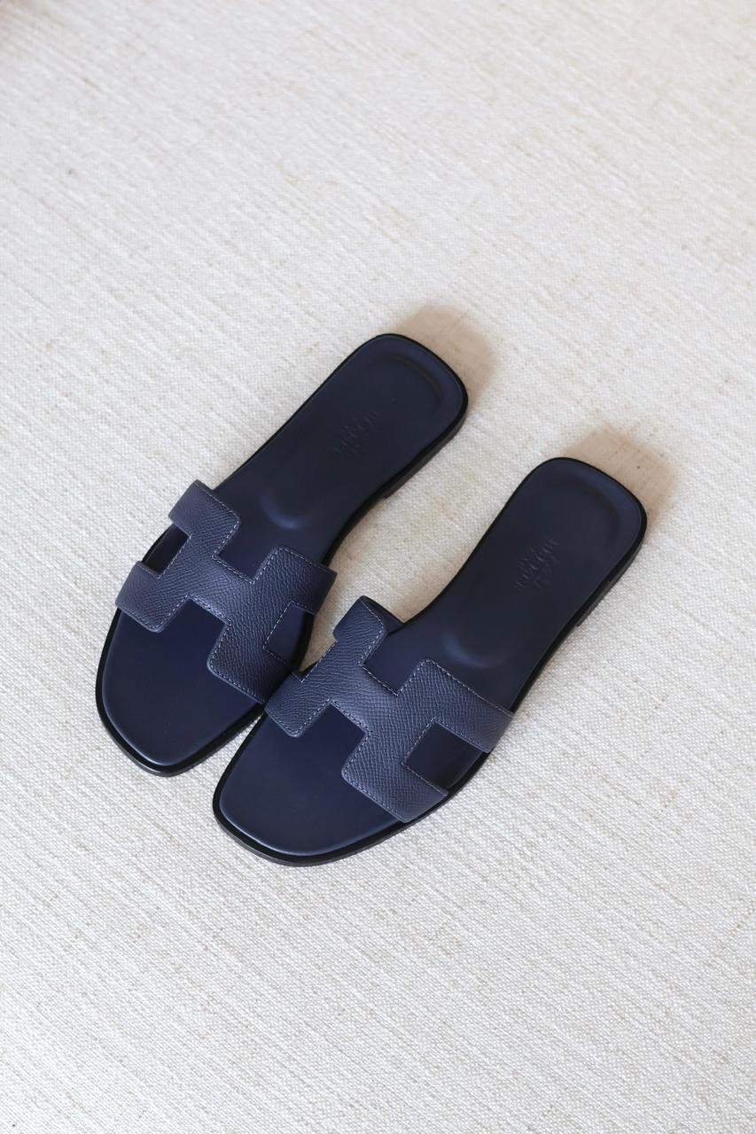 Hermes Oran Suede Goatskin Sandals – Iconic H Cut-Out Women's Flats in Dubai - Image 13