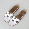 Hermes Oran Suede Goatskin Sandals