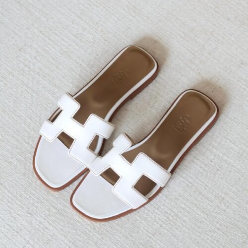 Hermes Oran Suede Goatskin Sandals