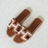 Hermes Oran Suede Lambskin Sandals