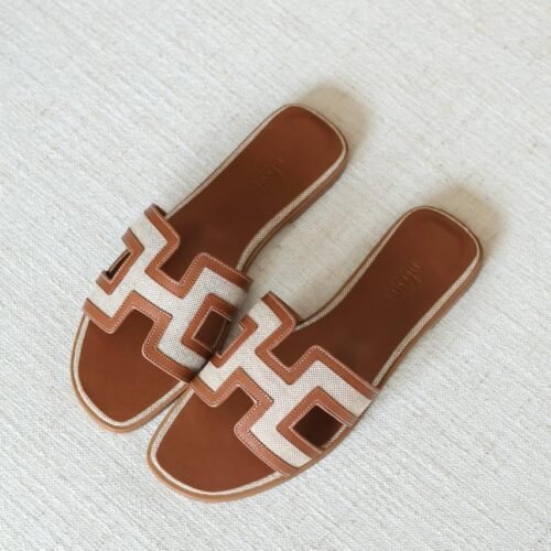 Hermes Oran Suede Lambskin Sandals