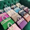 Hermes Birkin 25 Leather Handbag