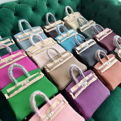 Hermes Birkin 25 Leather Handbag