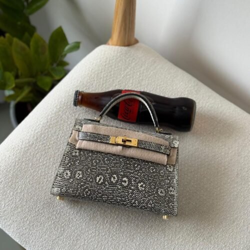 Hermes Kelly Sellier Ombre Lizard Handbag