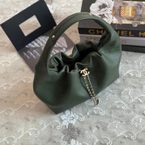 Chanel 22 Soft Lambskin Gold Hardware Drawstring Hobo Bag for women in Dubai