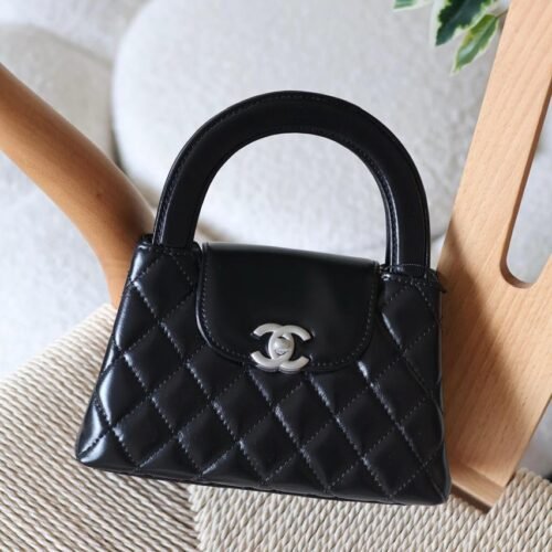 Chanel Mini Kelly 23K Calfskin Top Handle Bag for women in Dubai