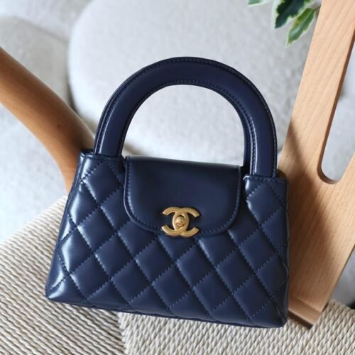 Chanel Mini Kelly 23K Calfskin Top Handle Bag for women in Dubai