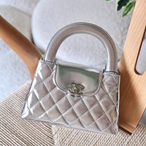 Chanel Mini Kelly 23K Lambskin Top Handle Nano Bag for women in Dubai