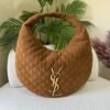 YSL Saint Laurent Icarino Quilted Brown Suede Bag in Dubai