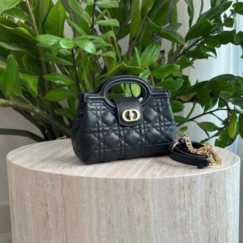 Dior Jolie Mini Top Handle Cannage Lambskin Pearl Bag for women in Dubai