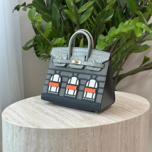 Hermes Birkin Faubourg House 20 Sellier Midnight Madame Matte Alligator Bag Dubai