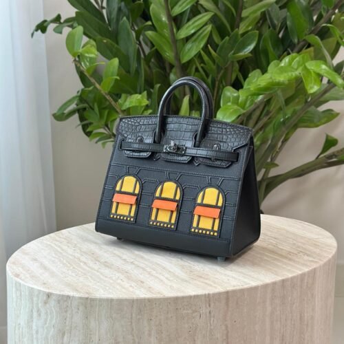 Hermes Birkin Faubourg House 20 Sellier Midnight Madame Matte Alligator Bag Dubai