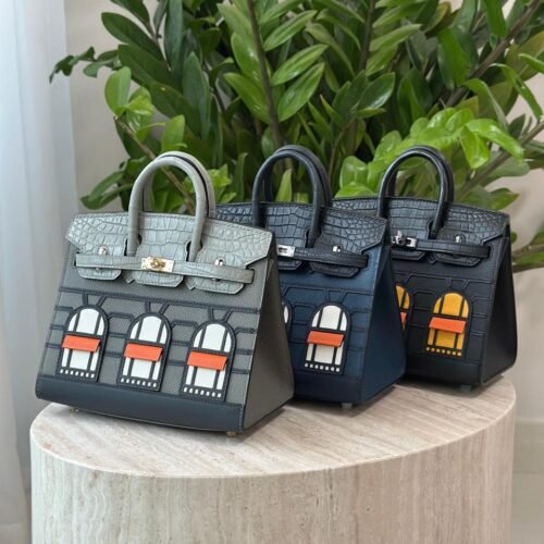 Hermes Birkin Faubourg House 20 Sellier Midnight Madame Matte Alligator Bag Dubai