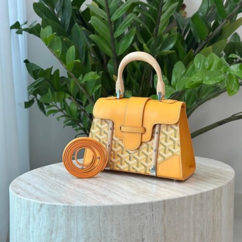 Goyard Goyardine Pearly Saigon Structure Nano Bag Calfskin for Women in Dubai