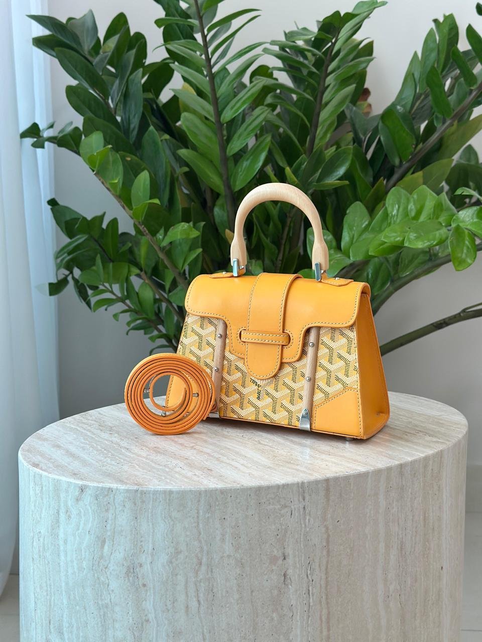 Goyard Goyardine Pearly Saigon Structure Nano Bag Calfskin for Women in Dubai