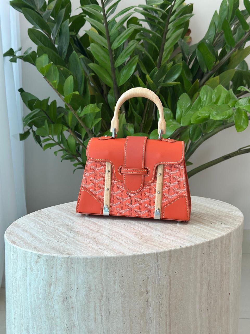 Goyard Goyardine Pearly Saigon Structure Nano Bag Calfskin for Women in Dubai