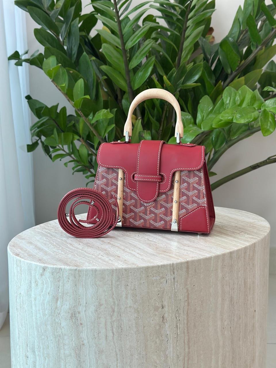Goyard Goyardine Pearly Saigon Structure Nano Bag Calfskin for Women in Dubai