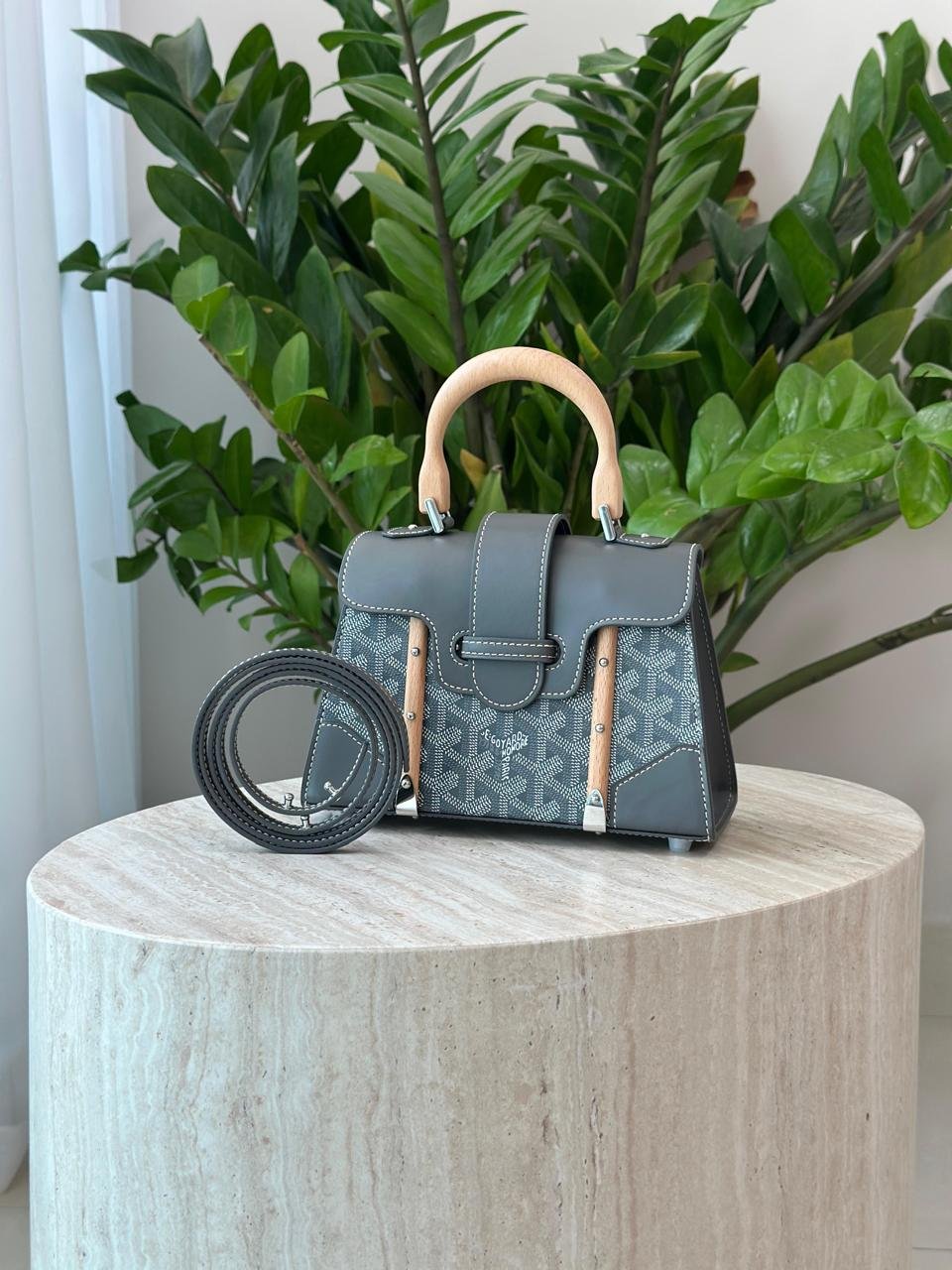 Goyard Goyardine Pearly Saigon Structure Nano Bag Calfskin for Women in Dubai