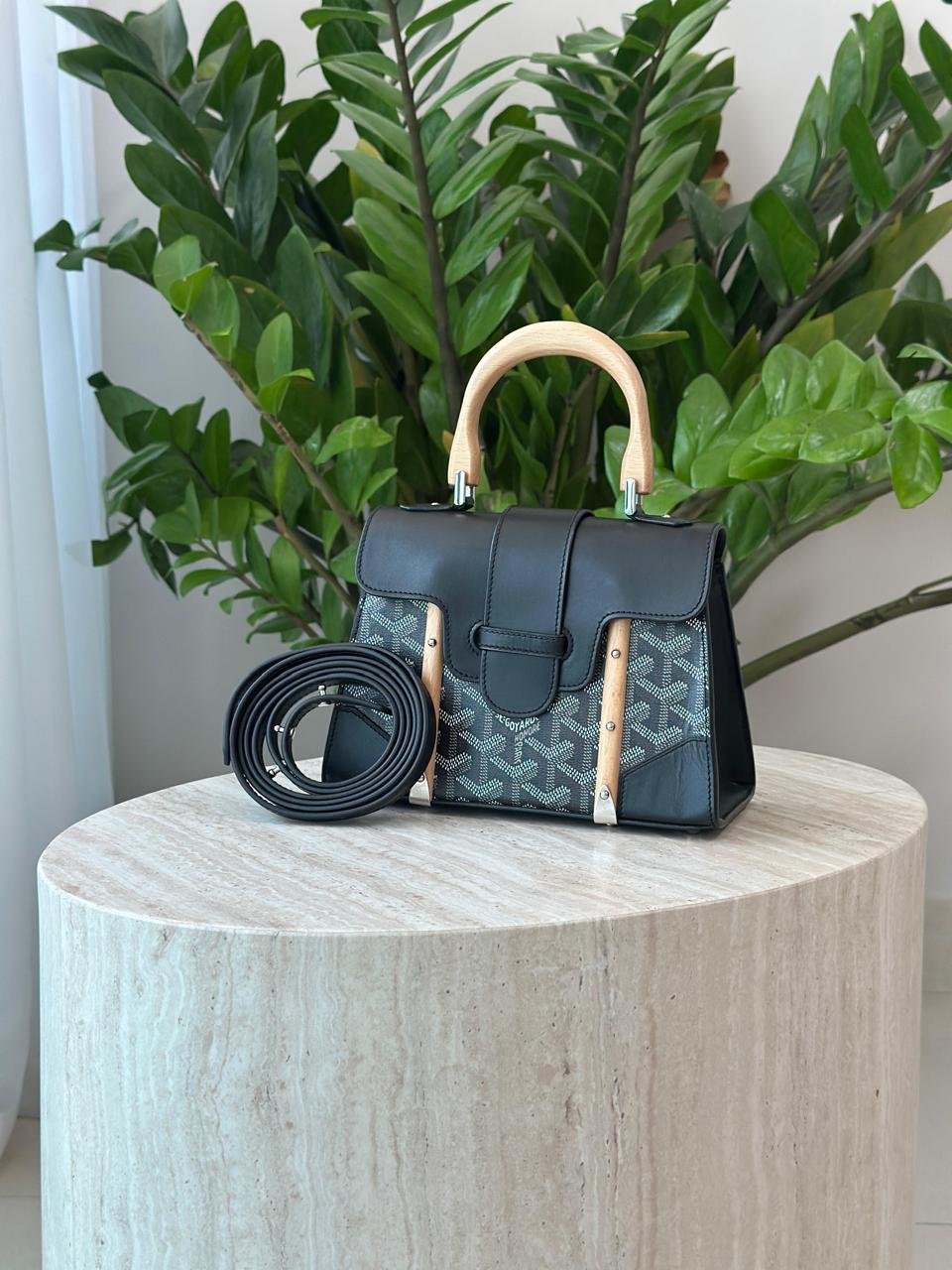 Goyard Goyardine Pearly Saigon Structure Nano Bag Calfskin for Women in Dubai