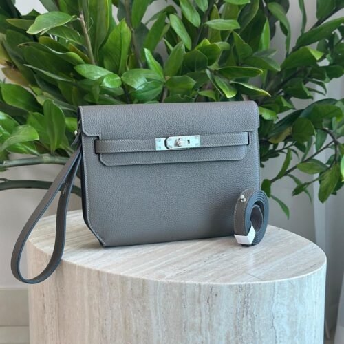 Hermes Kelly Depeches 25 Women's Togo Calfskin Pouch in Dubai